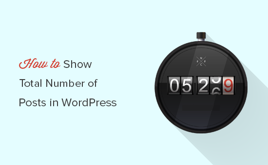 Mostrar el número total de publicaciones en WordPress 